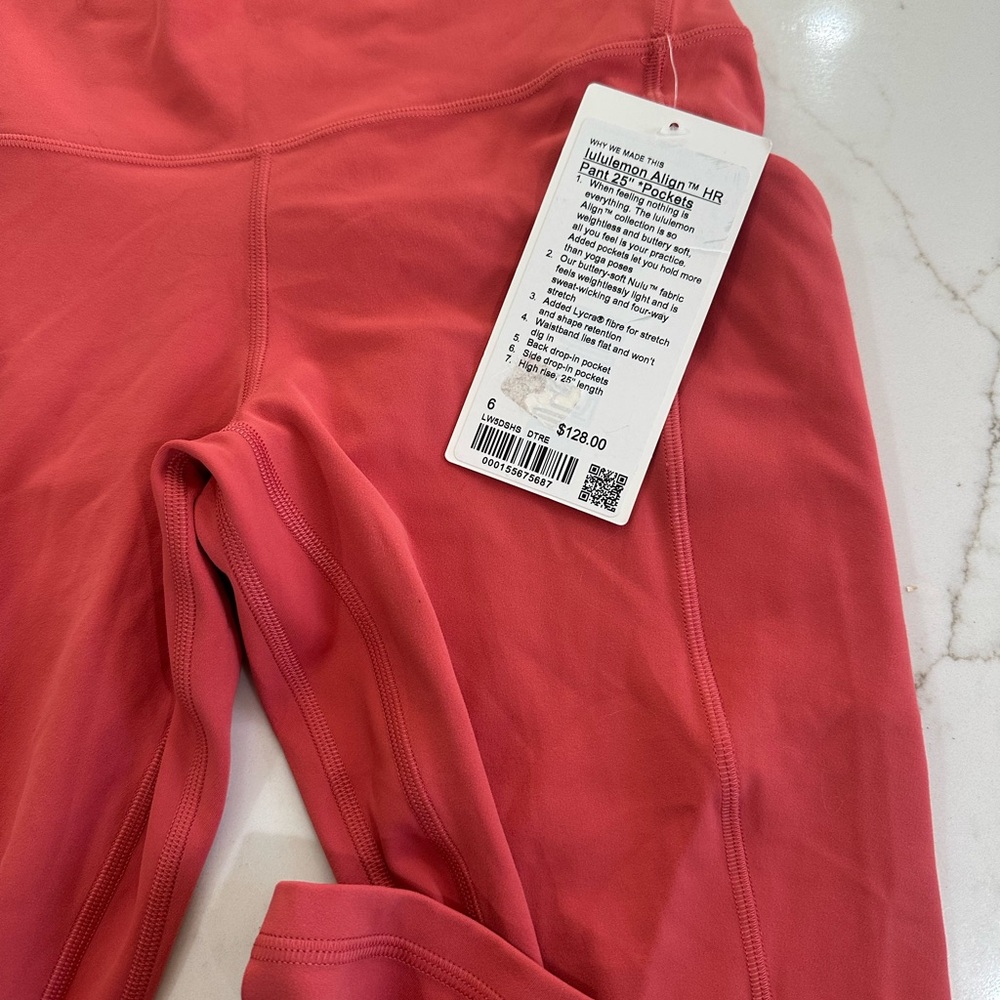 Lululemon align athletica womens Coral Leggings